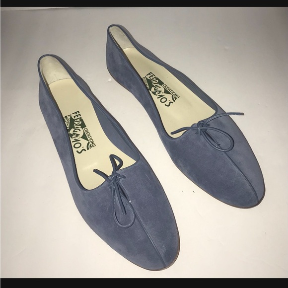 Salvatore Ferragamo Shoes - Salvatore Ferragamo Blue Suede Limited Shoes Sz EU40 US 9/9.5/10